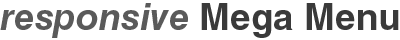 responsive Mega Menu